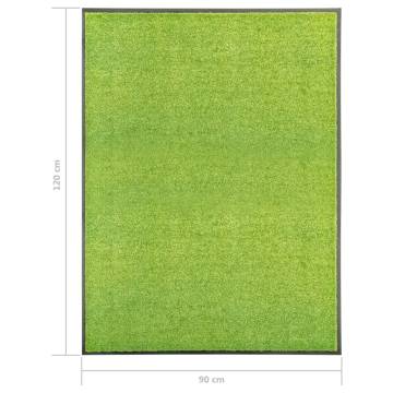 Washable Green Doormat 90x120 cm - Durable & Non-Slip