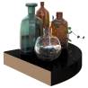 Floating Corner Shelves - Set of 4 High Gloss Black | HipoMarket