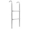 2-Step Trampoline Ladder Steel Silver - 72 cm Safety Access