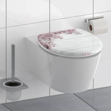 SCHÜTTE FLOWERS & WOOD Soft-Close Toilet Seat | Hipomarket