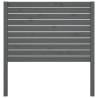 Stylish Grey Solid Wood Bed Headboard - 81x4x100 cm