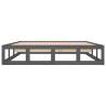 Grey Bed Frame 120x200 cm - Solid Wood | HipoMarket