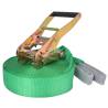 Slackline 15 m x 50 mm 150 kg Green Colour green 