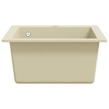 Granite Kitchen Sink Single Basin Beige - Timeless Design