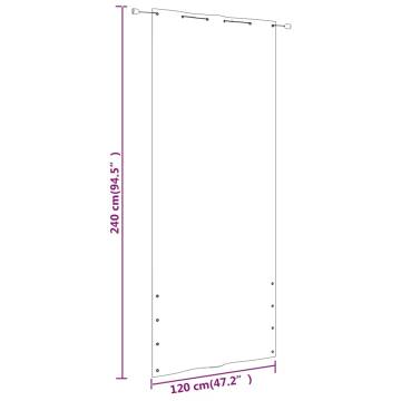 Balcony Screen Terrecotta 120x240 cm | Privacy & Style