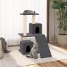 Cat Tree with Sisal Scratching Posts Dark Grey 82 cm Colour dark grey 