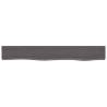 Wall Shelf Dark Brown 80x10x2 cm Solid Oak Wood - HipoMarket