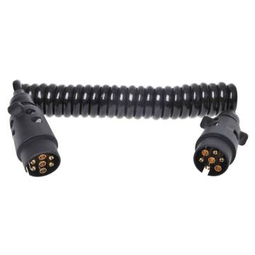 ProPlus 3m Spiral Cable with 2x7-Pin Plug for Mobile Use