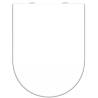 SCHÜTTE Duroplast White D-Shape Toilet Seat | Soft-Close