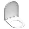 SCHÜTTE Duroplast White D-Shape Toilet Seat | Soft-Close