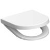 SCHÜTTE Duroplast White D-Shape Toilet Seat | Soft-Close