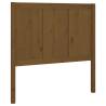 Honey Brown Bed Headboard - Solid Pine Wood 105.5x4x100 cm