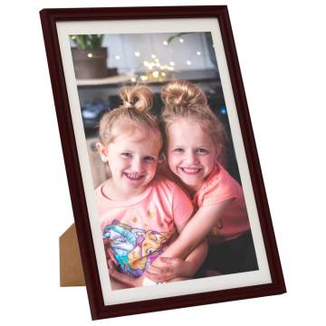 Trendy Dark Red Photo Frames Collage - 3 pcs for Wall/Table