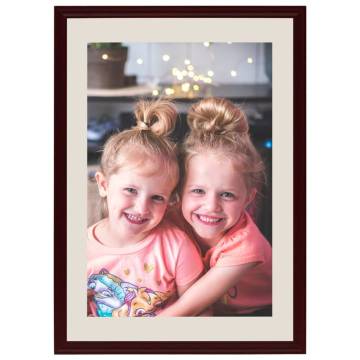 Trendy Dark Red Photo Frames Collage - 3 pcs for Wall/Table