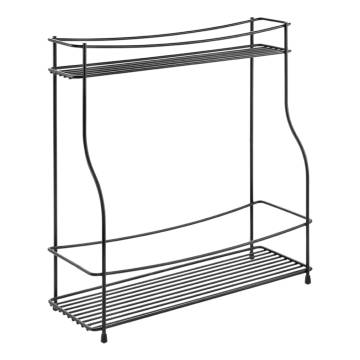 Metaltex 2-Tier Spice Rack Basalmico Black - Organize Your Spices