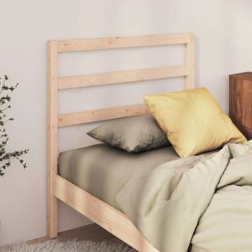 Stylish Solid Wood Pine Bed Headboard - 106x4x100 cm