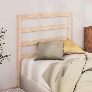 Stylish Solid Wood Pine Bed Headboard - 106x4x100 cm