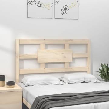 Stylish Solid Wood Pine Bed Headboard - 105.5 x 100 cm