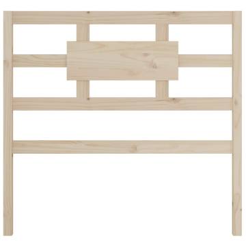 Stylish Solid Wood Pine Bed Headboard - 105.5 x 100 cm