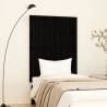 Wall Headboard Black 82.5x3x110 cm Solid Wood Pine Colour black Size 82.5 x 110 cm Quantity in Package 1 