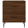 Stylish Brown Oak Bedside Cabinets - 2 pcs | Hipo Market