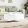 Coffee Table High Gloss White 90x50x36.5 cm Engineered Wood Colour high gloss white Quantity in Package 1 