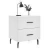 Modern White Bedside Cabinets 2 pcs - Stylish Storage Solution