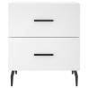 Modern White Bedside Cabinets 2 pcs - Stylish Storage Solution