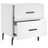 Modern White Bedside Cabinets 2 pcs - Stylish Storage Solution