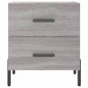 Stylish Grey Sonoma Bedside Cabinet - 40x35x47.5 cm