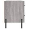 Stylish Grey Sonoma Bedside Cabinet - 40x35x47.5 cm