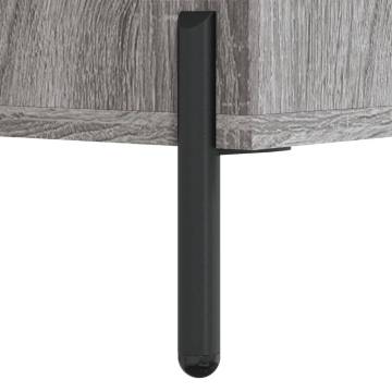 Stylish Grey Sonoma Bedside Cabinet - 40x35x47.5 cm