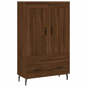 Elegant Highboard in Brown Oak - Stylish Storage Solution