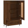 Elegant Highboard in Brown Oak - Stylish Storage Solution