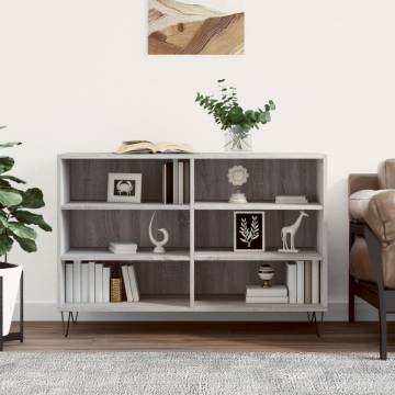 Trendy Grey Sonoma Sideboard | Engineered Wood Storage Cabinet