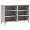 Trendy Grey Sonoma Sideboard | Engineered Wood Storage Cabinet