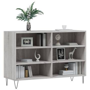 Trendy Grey Sonoma Sideboard | Engineered Wood Storage Cabinet