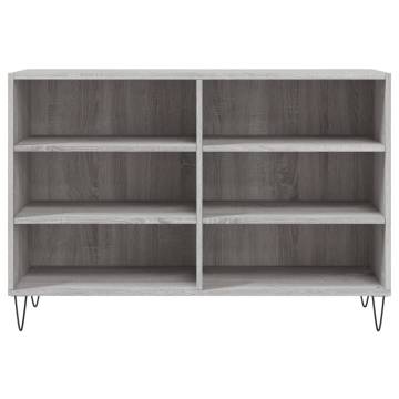 Trendy Grey Sonoma Sideboard | Engineered Wood Storage Cabinet