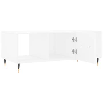 Elegant White Coffee Table | 102x50x40 cm | Durable Design