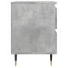 Concrete Grey Bedside Cabinets - 2 pcs, 40x35x50 cm | HipoMarket