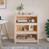 Book Cabinet 80x35x97 cm Solid Wood Pine Colour natural Quantity in Package 1 Height 97 cm Width 80 cm 