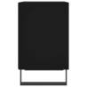 Elegant Black Bedside Cabinet | 40x30x50 cm Engineered Wood