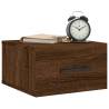 Wall-mounted Bedside Cabinets 2 pcs Brown Oak | Hipomarket UK