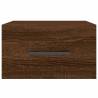 Wall-mounted Bedside Cabinets 2 pcs Brown Oak | Hipomarket UK