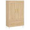 Stylish Highboard Sonoma Oak - Durable Engineered Wood | HipoMarket