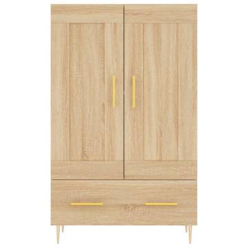 Stylish Highboard Sonoma Oak - Durable Engineered Wood | HipoMarket