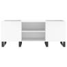 Stylish White Record Cabinet - 121x38x48 cm | HipoMarket