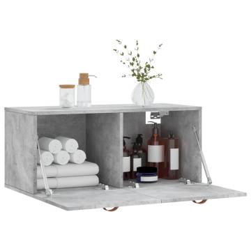 Wall Cabinet Concrete Grey 80x36.5 cm - Stylish Storage Solution