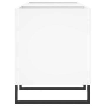 Stylish White Record Cabinet - 121x38x48 cm | HipoMarket