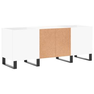 Stylish White Record Cabinet - 121x38x48 cm | HipoMarket